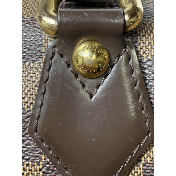 Louis Vuitton Saleya MM Damier Ebene Tote Bag Brown Checkered Zip Top Shoulder - Picture 6 of 13